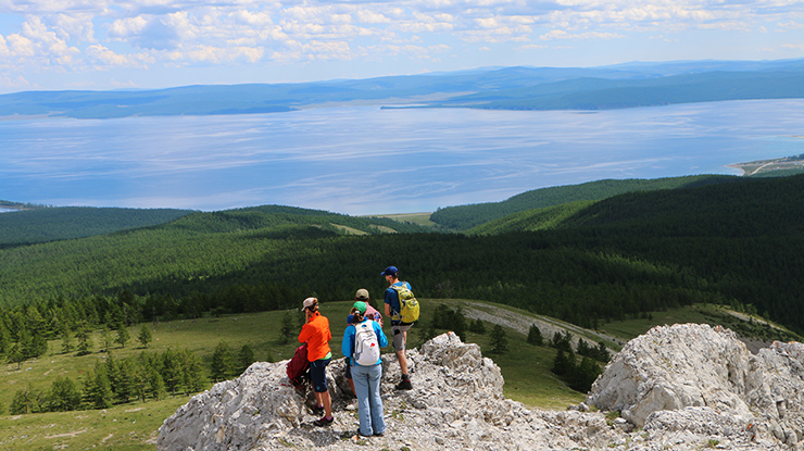 Hiking in Khuvsgul Lake region, pristine wilderness and breathtaking landscapes