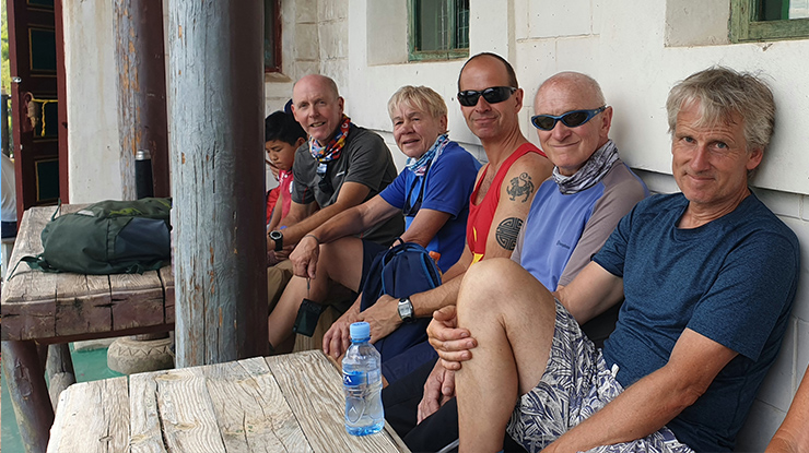 Neil Wheadon and his group in Mongolia